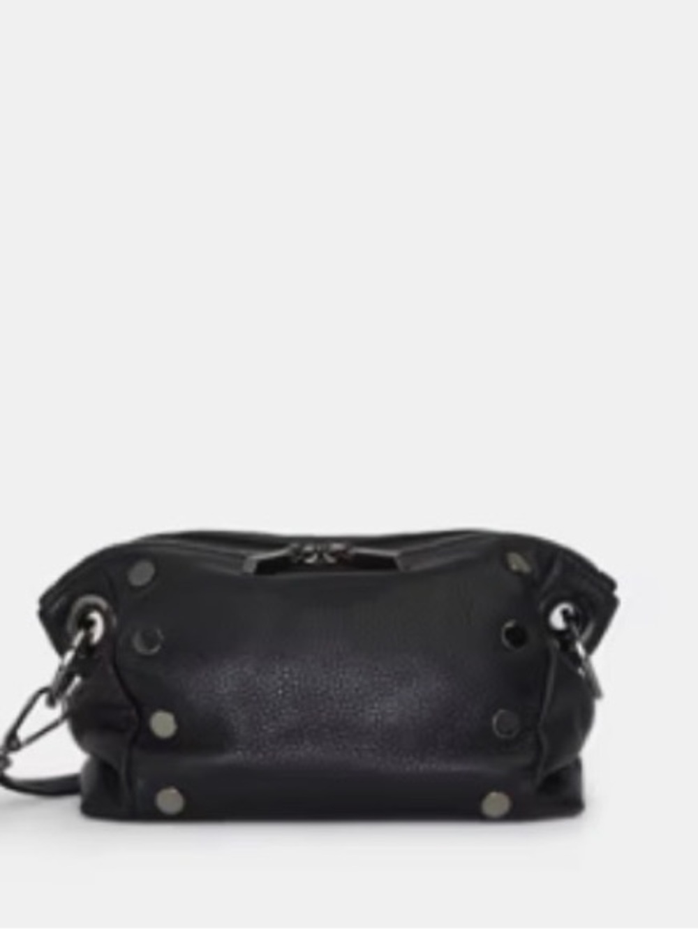 Hammitt Daniel crossbody clutch small black gunmetal